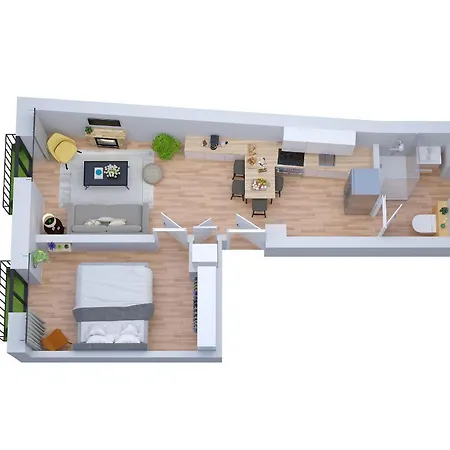 Centre-ville - Fibre - Netflix - T2 L'isac شقة