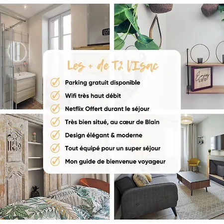 Centre-ville - Fibre - Netflix - T2 L'isac شقة *